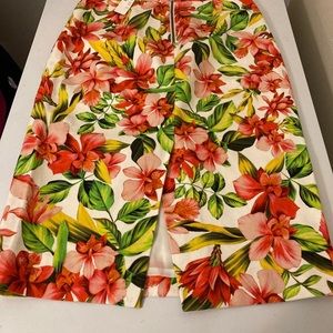 J.Crew Collection hibiscus pencil skirt